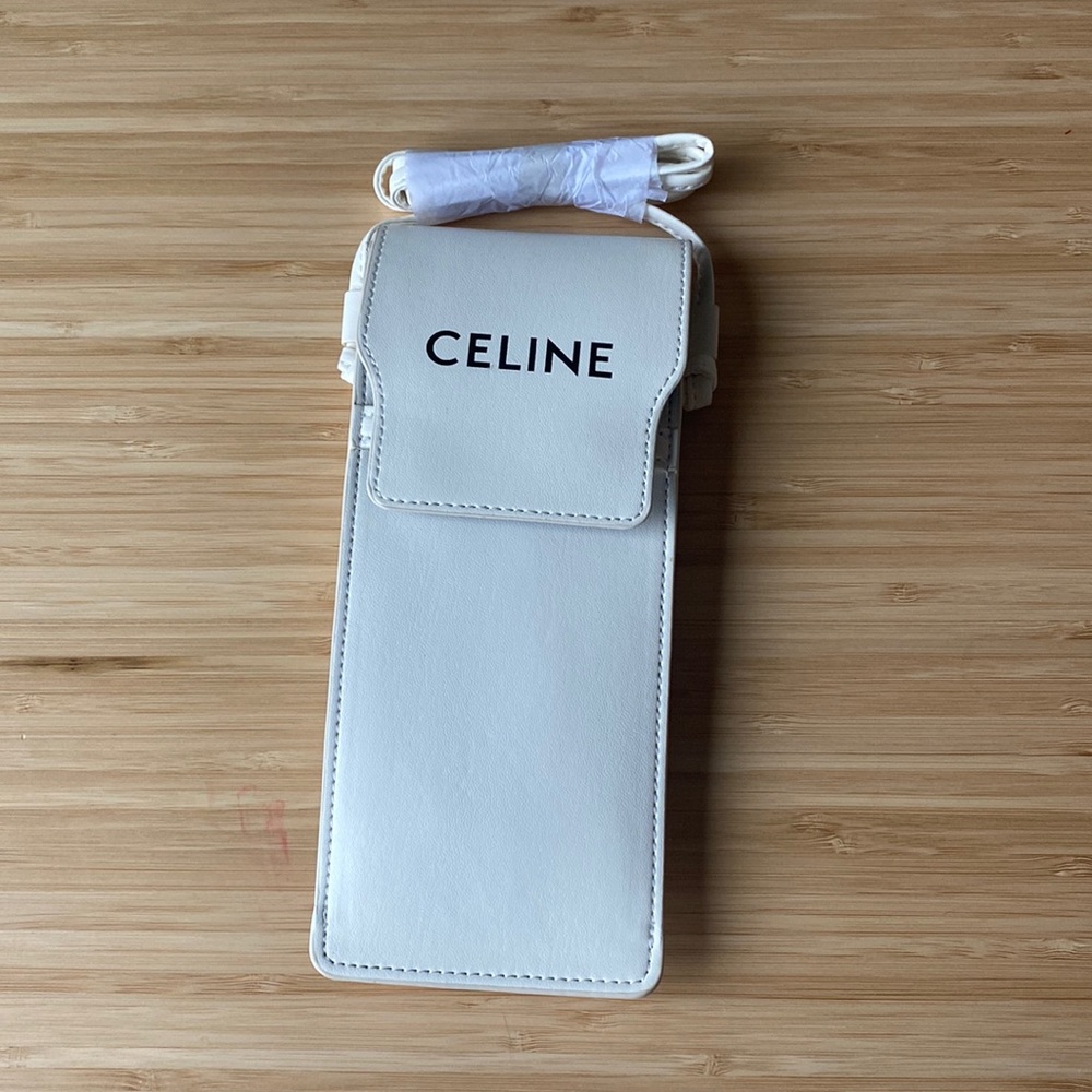 CELINE white sunglasses case